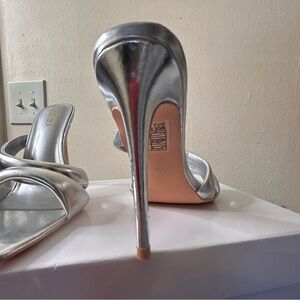 Brand new silver 7.5 heels